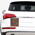 Rectangle Mandala Bohemian Pattern Print Car Sticker
