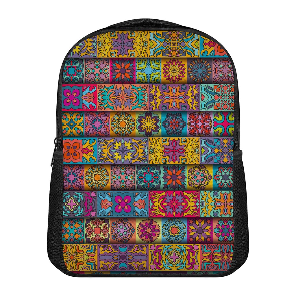 Rectangle Mandala Bohemian Pattern Print Casual Backpack