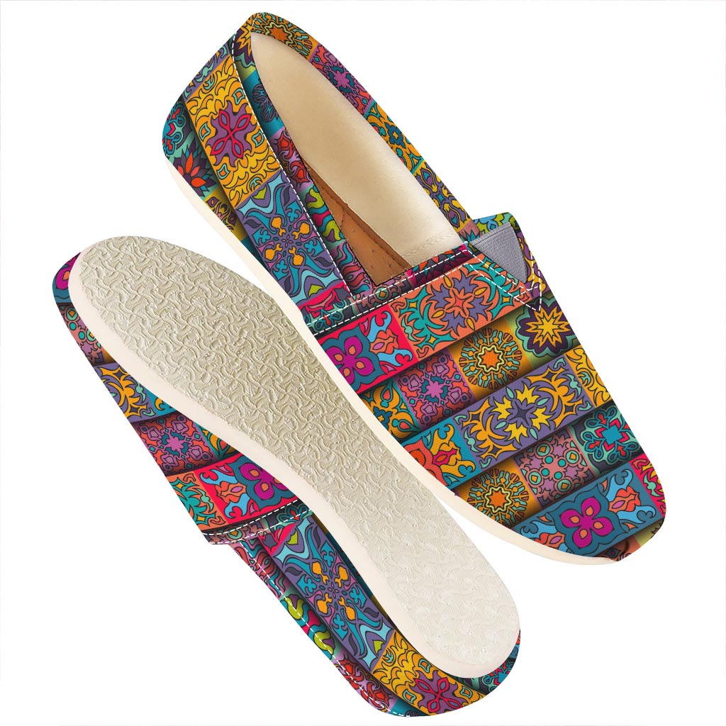 Rectangle Mandala Bohemian Pattern Print Casual Shoes