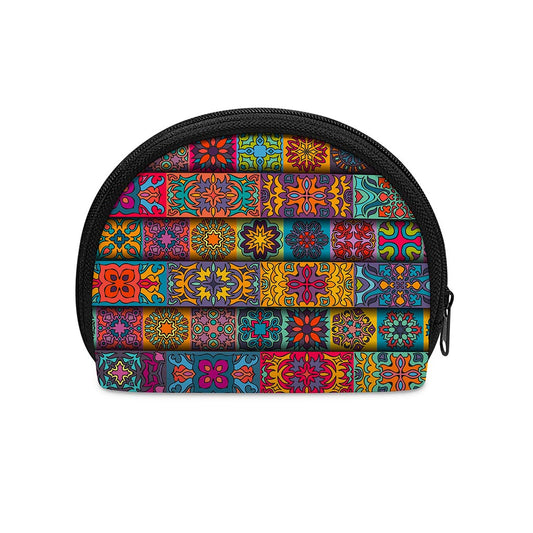 Rectangle Mandala Bohemian Pattern Print Coin Purse