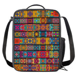 Rectangle Mandala Bohemian Pattern Print Crossbody Lunch Bag