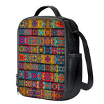 Rectangle Mandala Bohemian Pattern Print Crossbody Lunch Bag