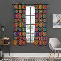 Rectangle Mandala Bohemian Pattern Print Grommet Curtain Panels