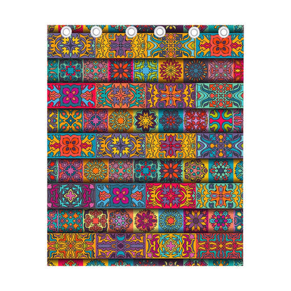 Rectangle Mandala Bohemian Pattern Print Curtain