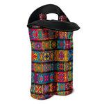 Rectangle Mandala Bohemian Pattern Print Double Neoprene Wine Tote