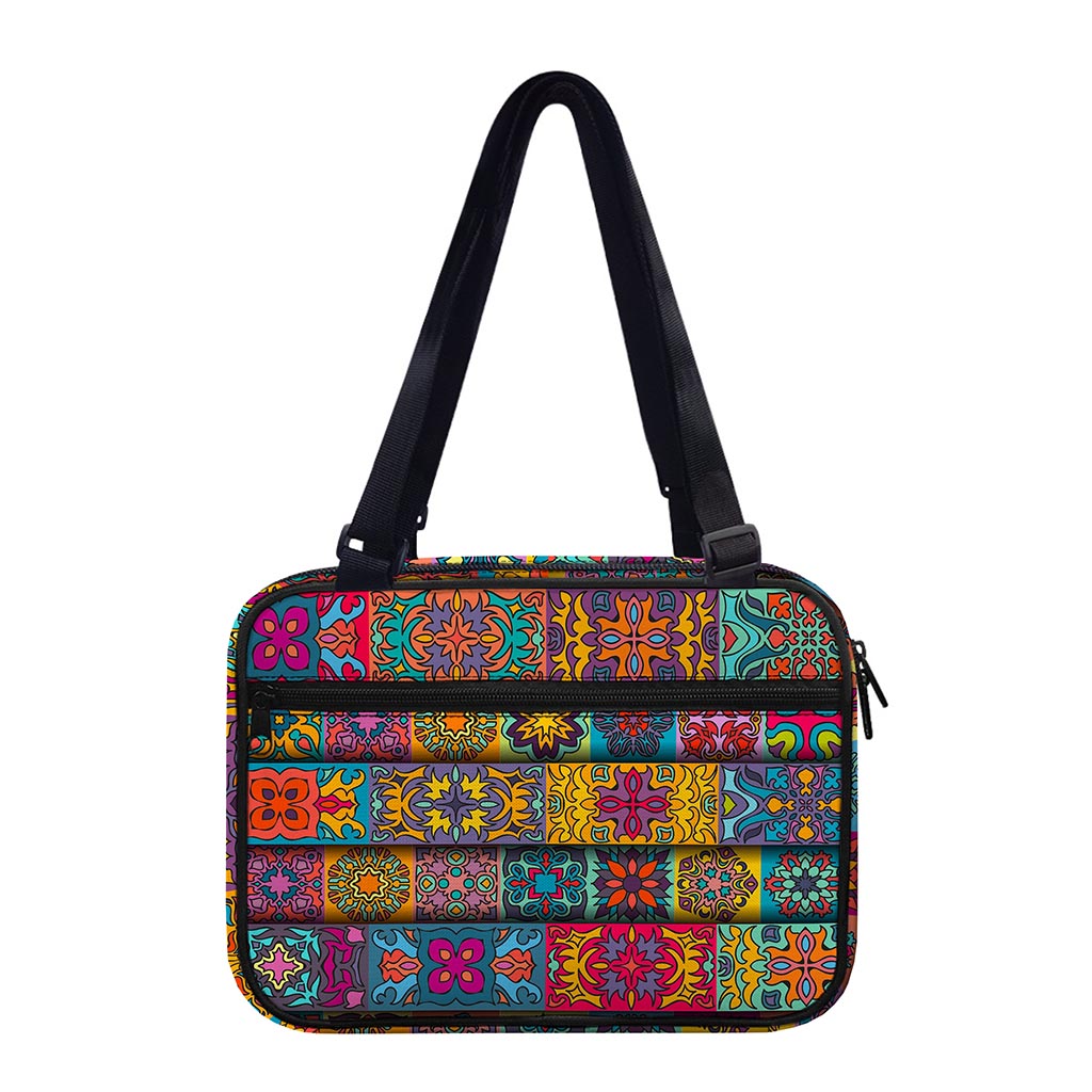 Rectangle Mandala Bohemian Pattern Print Double Strap Bible Bag