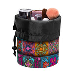 Rectangle Mandala Bohemian Pattern Print Drawstring Makeup Bag