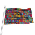 Rectangle Mandala Bohemian Pattern Print Flag