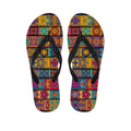 Rectangle Mandala Bohemian Pattern Print Flip Flops