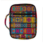 Rectangle Mandala Bohemian Pattern Print Front Pocket Bible Bag