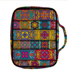 Rectangle Mandala Bohemian Pattern Print Front Pocket Bible Bag