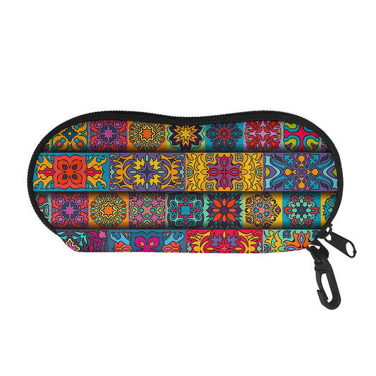 Rectangle Mandala Bohemian Pattern Print Glasses Case