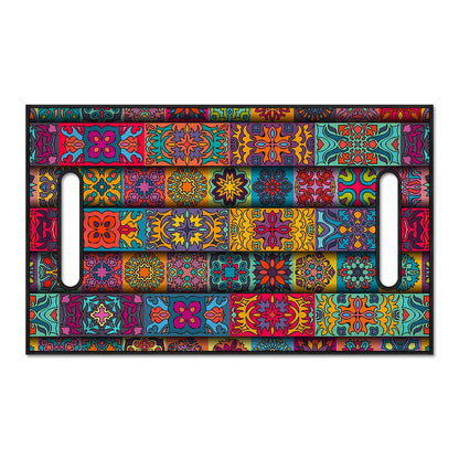 Rectangle Mandala Bohemian Pattern Print Golf Cart Seat Cover