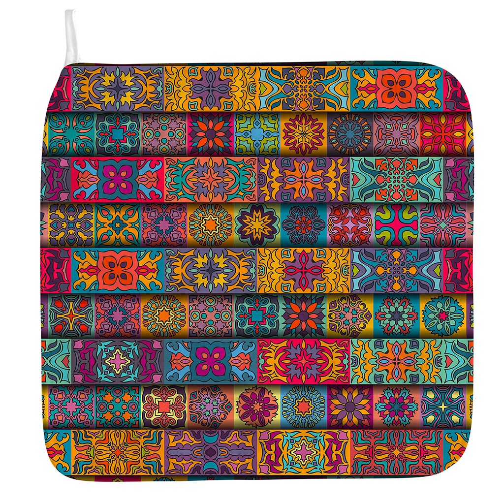Rectangle Mandala Bohemian Pattern Print Hand Towel