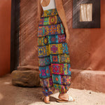Rectangle Mandala Bohemian Pattern Print Harem Pants
