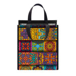 Rectangle Mandala Bohemian Pattern Print Insulated Lunch Tote