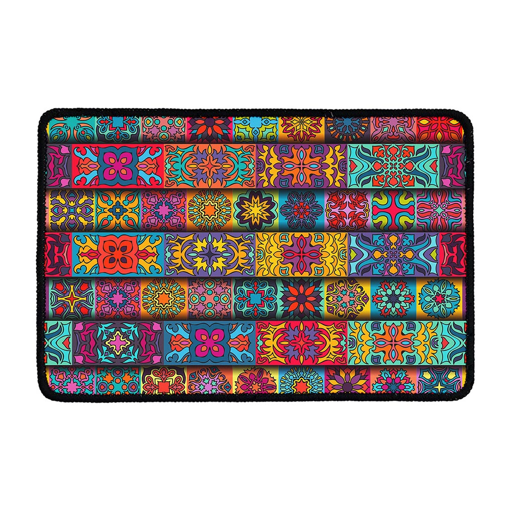Rectangle Mandala Bohemian Pattern Print Kitchen Mat