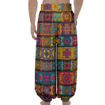 Rectangle Mandala Bohemian Pattern Print Lantern Pants