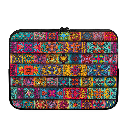 Rectangle Mandala Bohemian Pattern Print Laptop Sleeve
