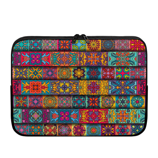 Rectangle Mandala Bohemian Pattern Print Laptop Sleeve