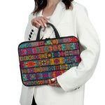 Rectangle Mandala Bohemian Pattern Print Laptop Sleeve With Handle