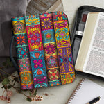 Rectangle Mandala Bohemian Pattern Print Leather Bible Cover