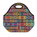 Rectangle Mandala Bohemian Pattern Print Neoprene Lunch Bag