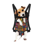 Rectangle Mandala Bohemian Pattern Print Pet Carrier Backpack