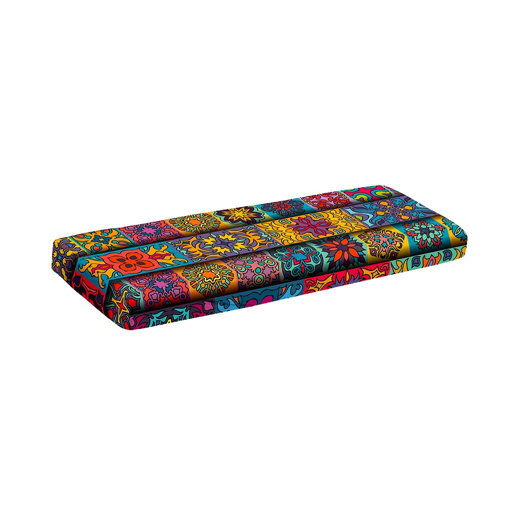 Rectangle Mandala Bohemian Pattern Print Piano Keyboard Cover