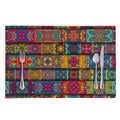Rectangle Mandala Bohemian Pattern Print Placemat