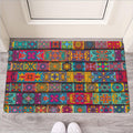 Rectangle Mandala Bohemian Pattern Print Rubber Doormat