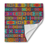Rectangle Mandala Bohemian Pattern Print Silk Bandana