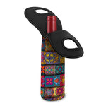 Rectangle Mandala Bohemian Pattern Print Single Neoprene Wine Tote