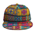 Rectangle Mandala Bohemian Pattern Print Snapback Cap