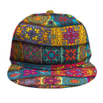 Rectangle Mandala Bohemian Pattern Print Snapback Cap