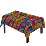 Rectangle Mandala Bohemian Pattern Print Tablecloth