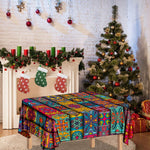 Rectangle Mandala Bohemian Pattern Print Tablecloth