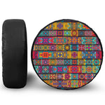 Rectangle Mandala Bohemian Pattern Print Tire Cover