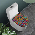 Rectangle Mandala Bohemian Pattern Print Toilet Lid Cover