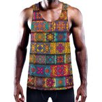 Rectangle Mandala Bohemian Pattern Print Training Tank Top
