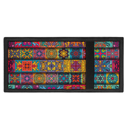Rectangle Mandala Bohemian Pattern Print Trifold Wallet