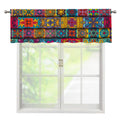 Rectangle Mandala Bohemian Pattern Print Window Valance