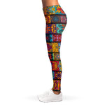 Rectangle Mandala Bohemian Pattern Print Women's Leggings