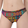 Rectangle Mandala Bohemian Pattern Print Women's Panties