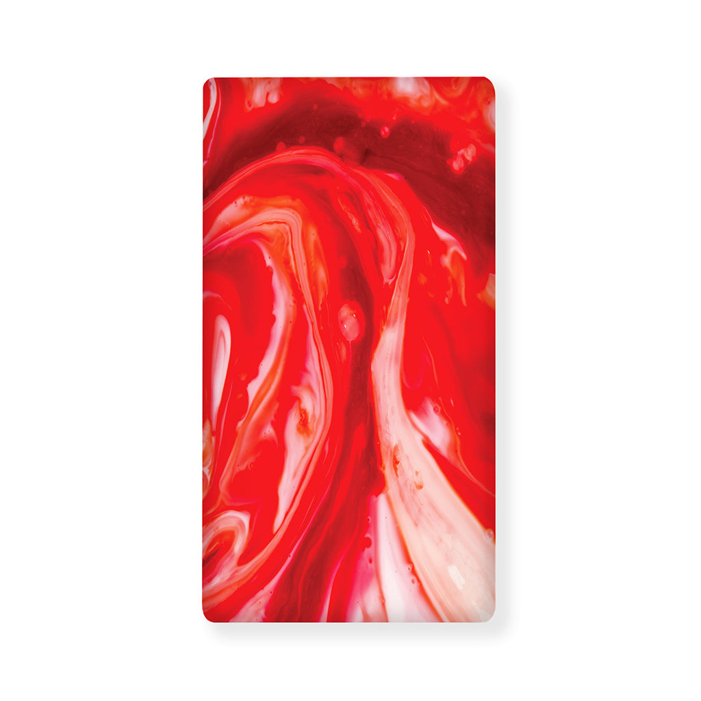 Red Acid Melt Print Baby Crib Sheet