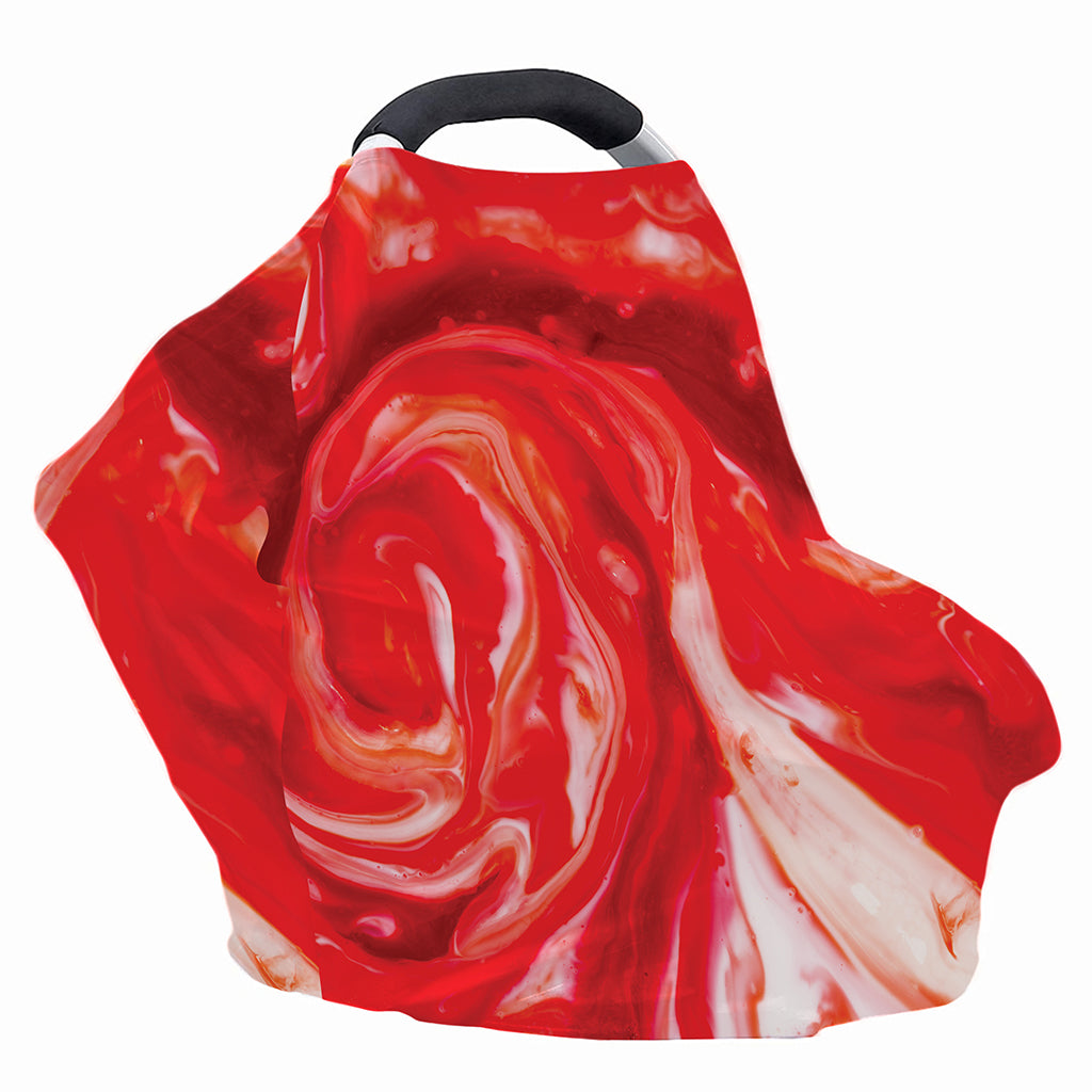 Red Acid Melt Print Baby Seat Cover
