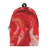 Red Acid Melt Print Backpack