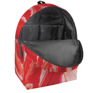 Red Acid Melt Print Backpack