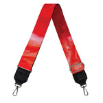 Red Acid Melt Print Bag Strap