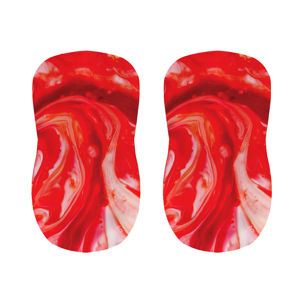Red Acid Melt Print Bar Stool Covers